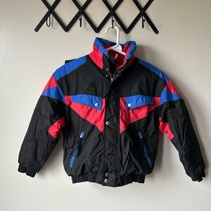 Vintage Max Active USA Kids Colorful Puffer Jacket